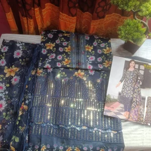 মার্শাল ভিআইপি ডিজিটাল লাক্সারি কটন থ্রি পিস